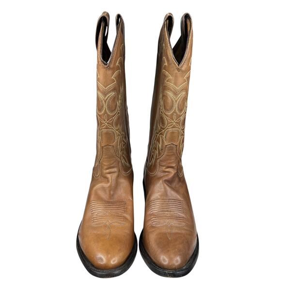 Tony Lama Mens Stallion Brown Leather Western Cowboy Boot Size US 8.5 D main image 4
